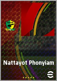 Nattayot Phonyiam eFootball 2026 player card, 63 OVR RB
