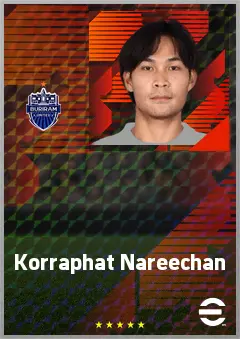 Korraphat Nareechan eFootball 2026 player card, 64 OVR GK