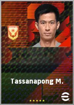 Tassanapong M. eFootball 2026 player card, 64 OVR DMF
