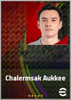 Chalermsak Aukkee eFootball 2026 player card, 67 OVR CB