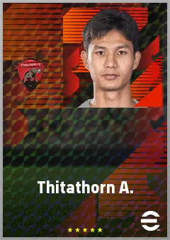 Thitathorn A. eFootball 2026 player card, 64 OVR LB