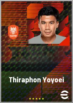 Thiraphon Yoyoei eFootball 2026 player card, 65 OVR AMF