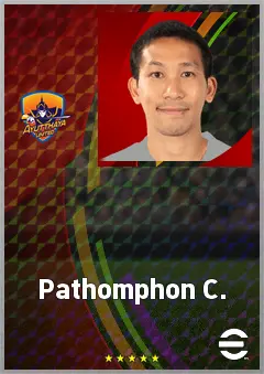 Pathomphon C. eFootball 2026 player card, 65 OVR RMF