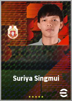 Suriya Singmui eFootball 2026 player card, 65 OVR LB