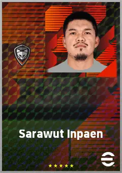 Sarawut Inpaen eFootball 2026 player card, 66 OVR CB