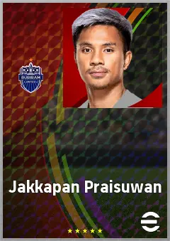 Jakkapan Praisuwan eFootball 2026 player card, 67 OVR CB