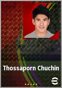 Thossaporn Chuchin eFootball 2026 player card, 63 OVR RB