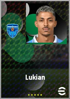 Lukian eFootball 2026 player card, 70 OVR CF