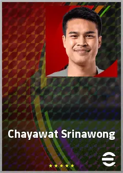 Chayawat Srinawong eFootball 2026 player card, 66 OVR LMF