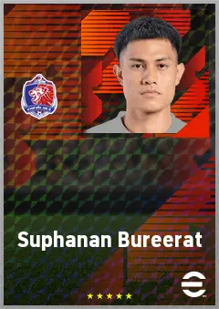 Suphanan Bureerat eFootball 2026 player card, 67 OVR RB