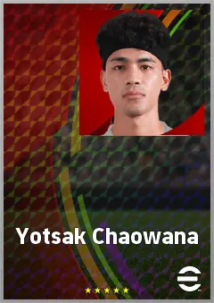 Yotsak Chaowana eFootball 2026 player card, 63 OVR RMF