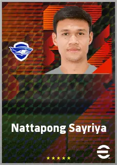 Nattapong Sayriya eFootball 2026 player card, 64 OVR CB