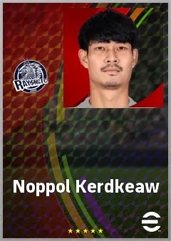 Noppol Kerdkeaw eFootball 2026 player card, 63 OVR CB