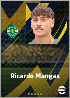 Ricardo Mangas eFootball 2026 player card, 72 OVR LB