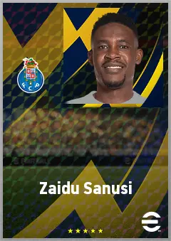 Zaidu Sanusi eFootball 2026 player card, 71 OVR LB