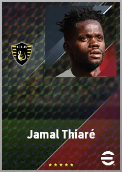 Jamal Thiaré eFootball 2026 player card, 71 OVR CF