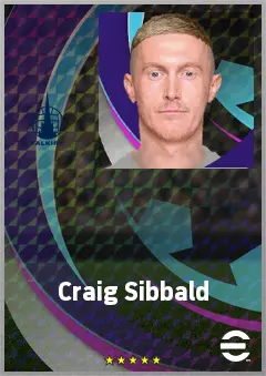 Craig Sibbald eFootball 2026 player card, 69 OVR CMF