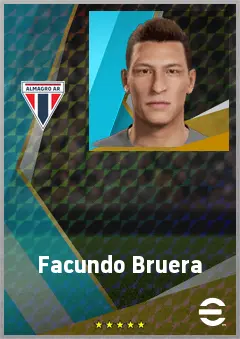 Facundo Bruera eFootball 2026 player card, 71 OVR CF
