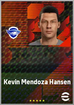 Kevin Mendoza Hansen eFootball 2026 player card, 68 OVR GK