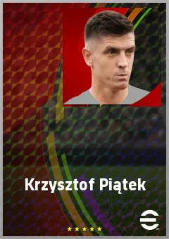 Krzysztof Piątek eFootball 2026 player card, 75 OVR CF