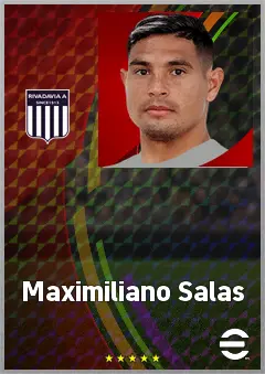 Maximiliano Salas eFootball 2026 player card, 74 OVR CF