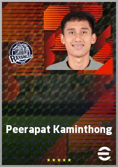 Peerapat Kaminthong eFootball 2026 player card, 63 OVR AMF
