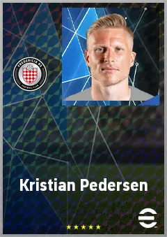 Kristian Pedersen eFootball 2026 player card, 68 OVR LB