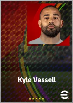 Kyle Vassell eFootball 2026 player card, 70 OVR CF