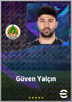 Güven Yalçın eFootball 2026 player card, 70 OVR CF