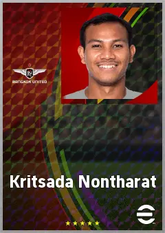 Kritsada Nontharat eFootball 2026 player card, 65 OVR CB