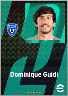 Dominique Guidi eFootball 2026 player card, 68 OVR CB