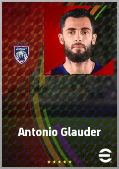 Antonio Glauder eFootball 2026 player card, 71 OVR CB