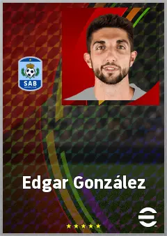 Edgar González eFootball 2026 player card, 71 OVR CB