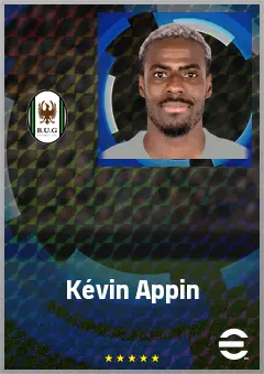 Kévin Appin eFootball 2026 player card, 68 OVR DMF