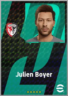 Julien Boyer eFootball 2026 player card, 67 OVR LB