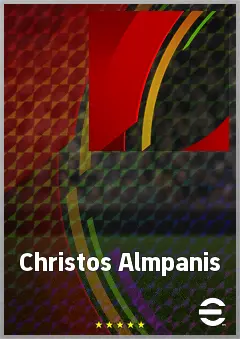 Christos Almpanis eFootball 2026 player card, 67 OVR LWF