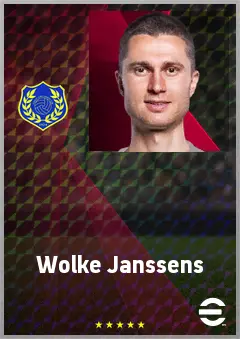 Wolke Janssens eFootball 2026 player card, 68 OVR CB