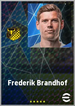 Frederik Brandhof eFootball 2026 player card, 67 OVR CMF