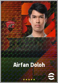 Airfan Doloh eFootball 2026 player card, 66 OVR CMF