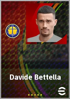 Davide Bettella eFootball 2026 player card, 70 OVR CB