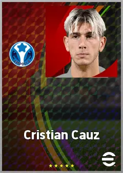 Cristian Cauz eFootball 2026 player card, 69 OVR CB