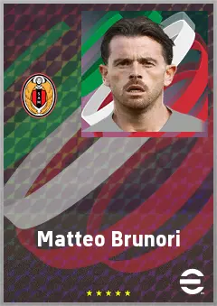 Matteo Brunori eFootball 2026 player card, 72 OVR CF