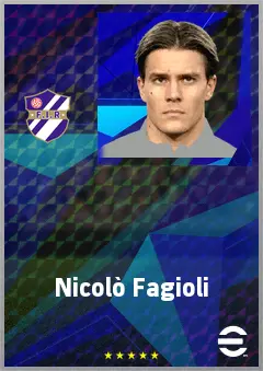 Nicolò Fagioli eFootball 2026 player card, 76 OVR CMF