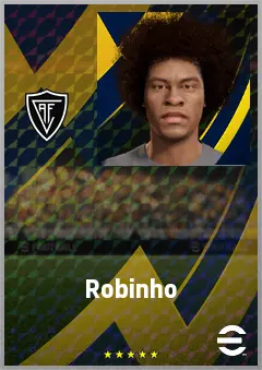 Robinho eFootball 2026 player card, 68 OVR RB