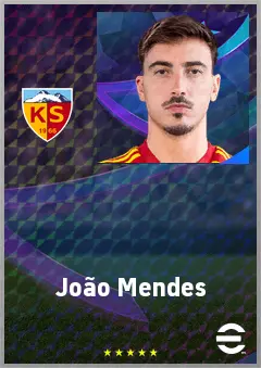 João Mendes eFootball 2026 player card, 73 OVR AMF