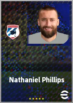 Nathaniel Phillips eFootball 2026 player card, 72 OVR CB