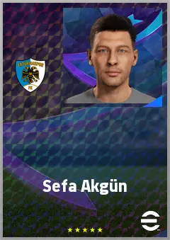Sefa Akgün eFootball 2026 player card, 68 OVR CMF
