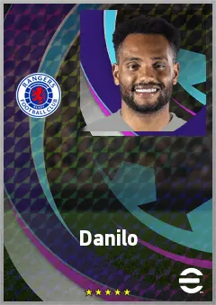Danilo eFootball 2026 player card, 72 OVR CF