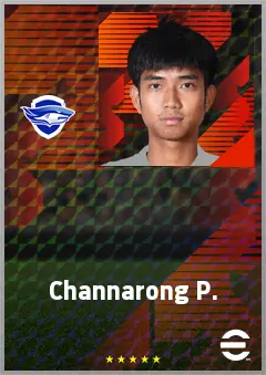 Channarong P. eFootball 2026 player card, 65 OVR AMF