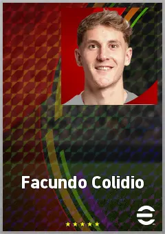 Facundo Colidio eFootball 2026 player card, 74 OVR CF
